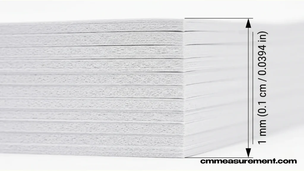 A sheet of standard printer paper