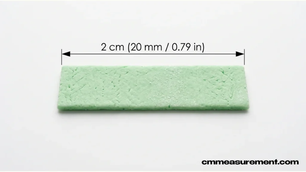 A stick of chewing gum
