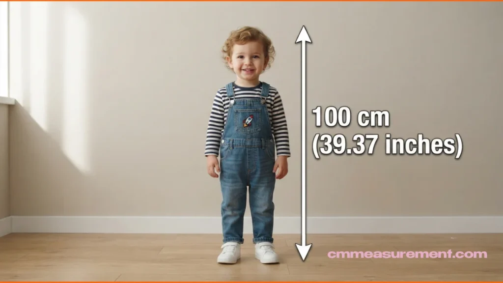 100 cm in Feet and Inches