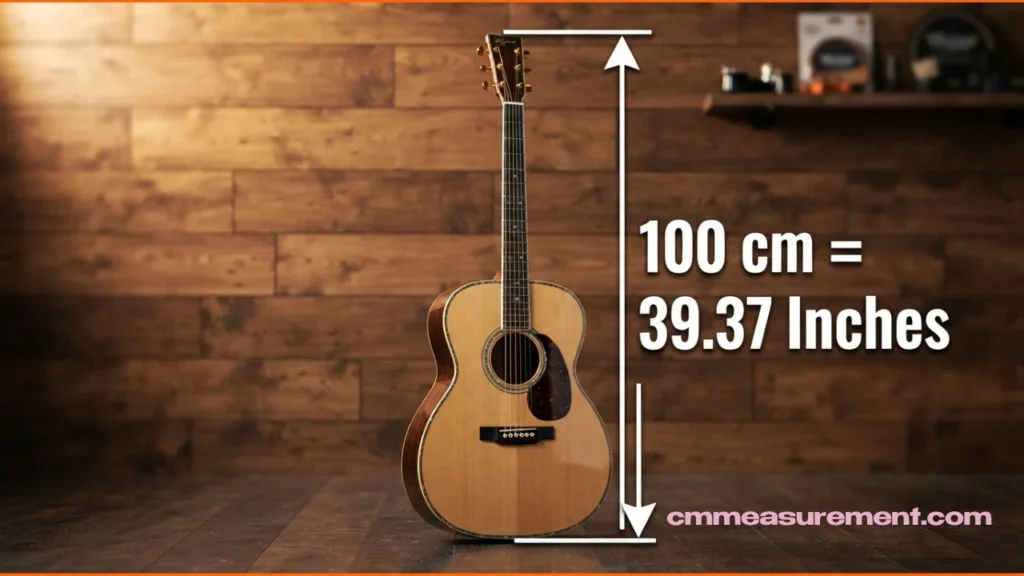 100 cm in Feet and Inches