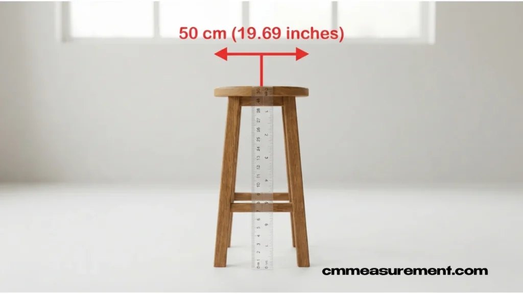 50 cm to Inches