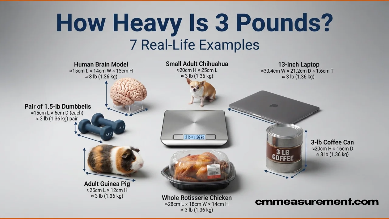 How Heavy Is 3 Pounds? 7 Real-Life Examples
