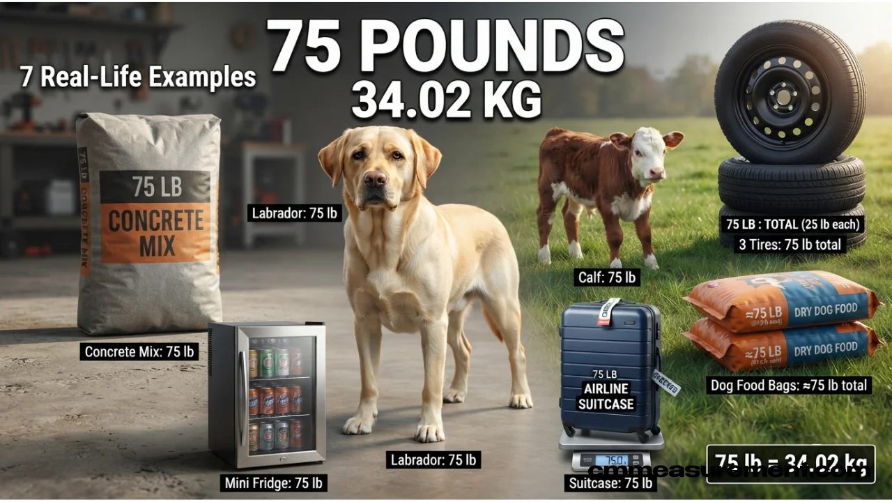 How Heavy Is 75 Pounds?