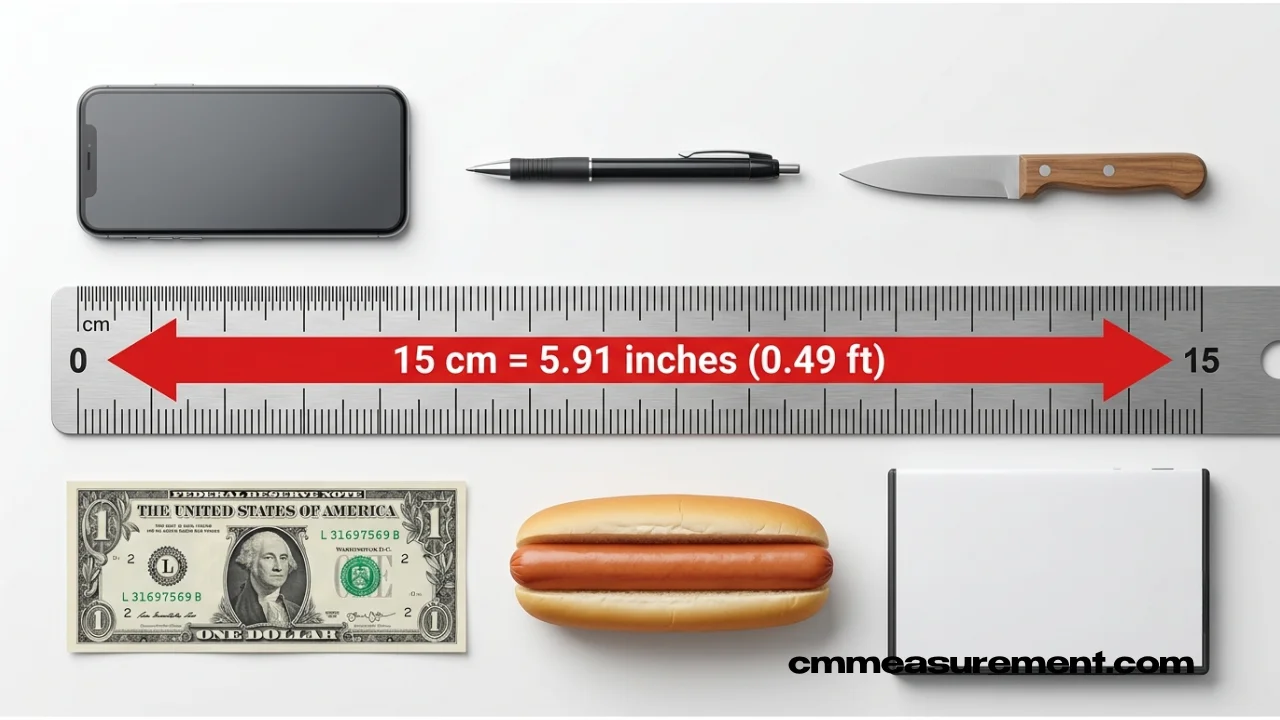 How Long Is 15 cm? 15 cm in Inches, Feet & 6 Real-Life Examples
