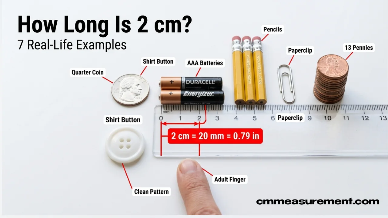 How Long Is 2 cm? 7 Real-Life Examples (Easy Size Guide)