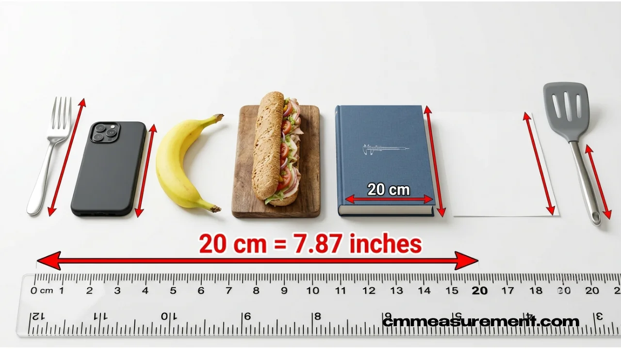 How Long Is 20 cm? 20 cm in Inches & 7 Real-Life Size Examples