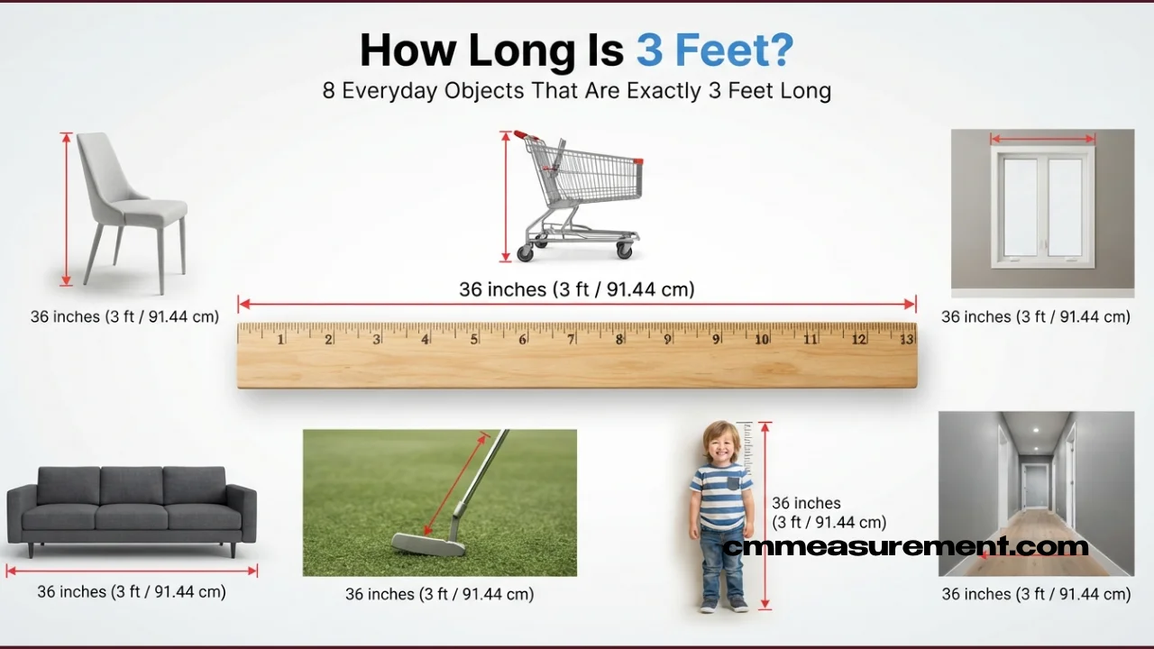 How Long Is 3 Feet? 8 Everyday Objects That Are Exactly 3 Feet Long