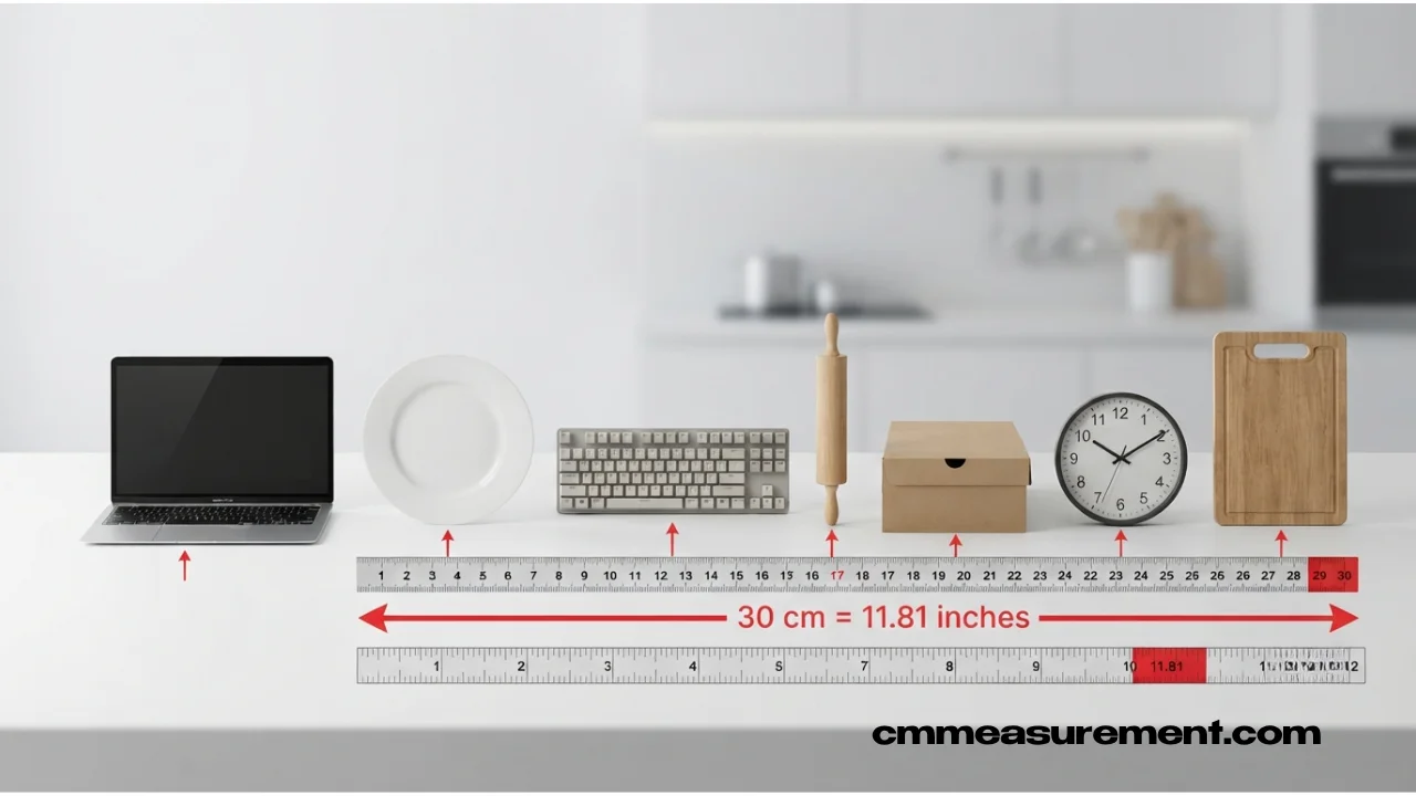How Long Is 30 cm? 30 cm in Inches & 7 Real-Life Size Examples