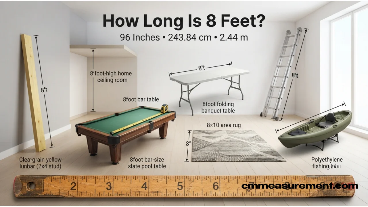 How Long Is 8 Feet? 7 Everyday Objects That Are Exactly 8 Feet Long