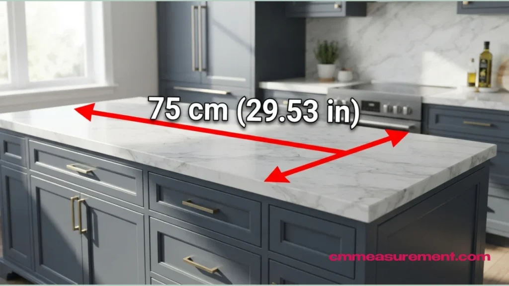 75 cm to Feet and Inches
