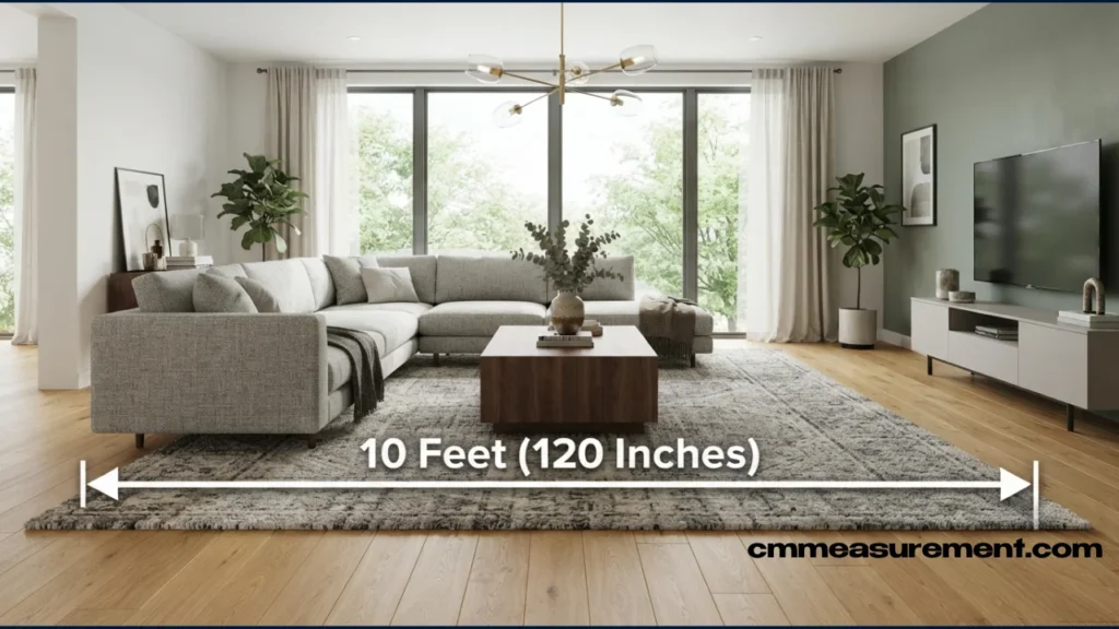 10 Feet in Inches 