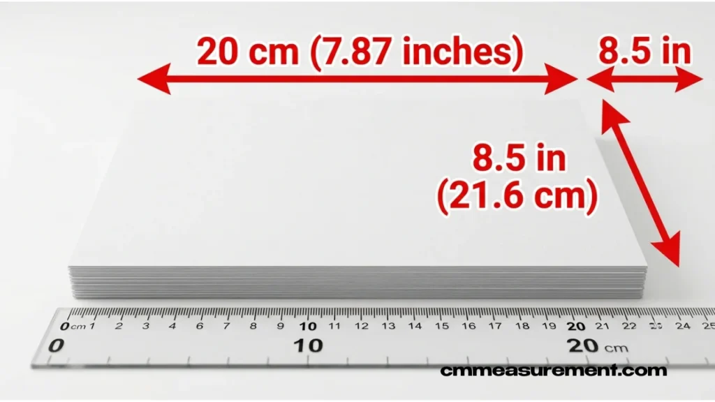 20 cm to Inches