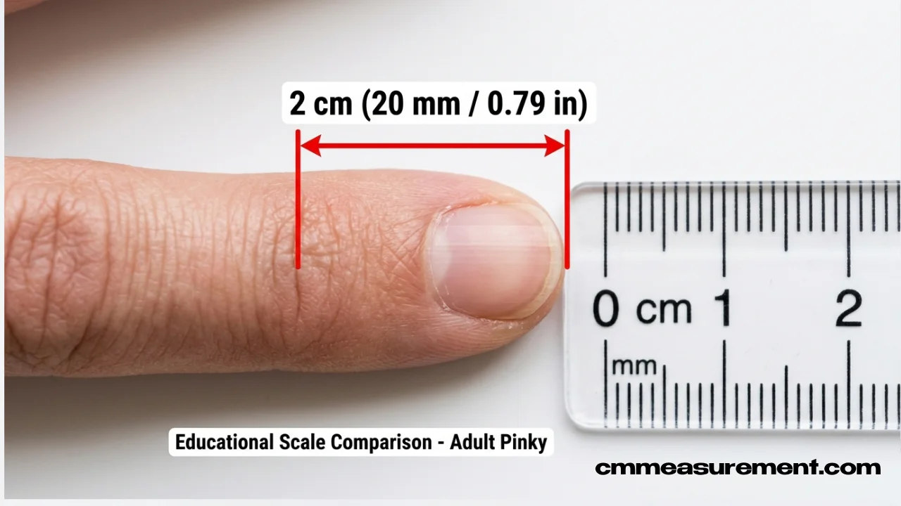 A pinky fingernail