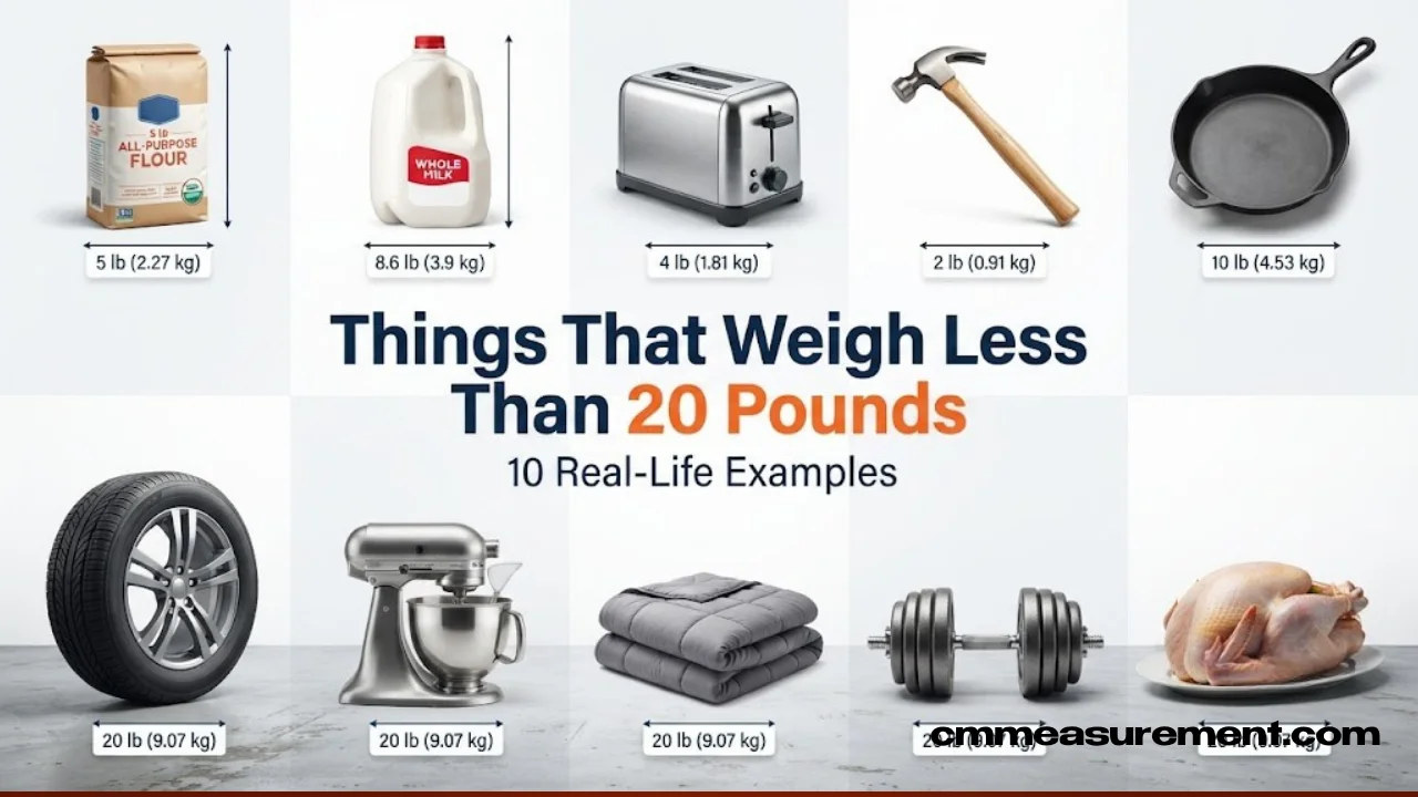 Things That Weigh Less Than 20 Pounds
