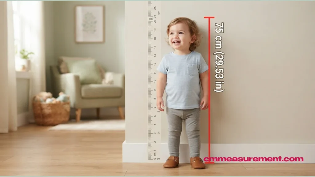 How Long Is 75 cm