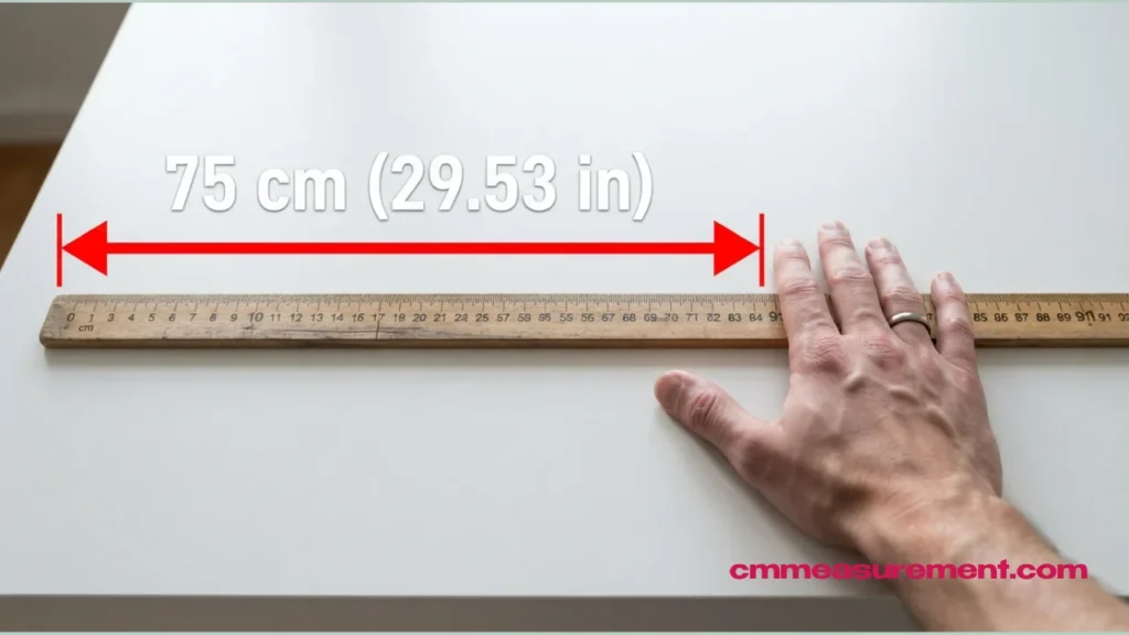 How Long Is 75 cm