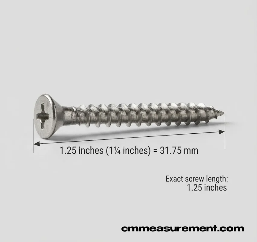 How Long Is 1.25 Inches?
