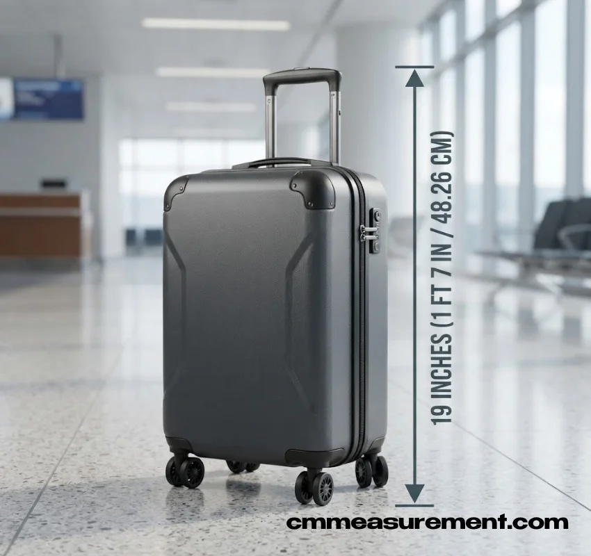 19 Inches compact carry-on suitcase