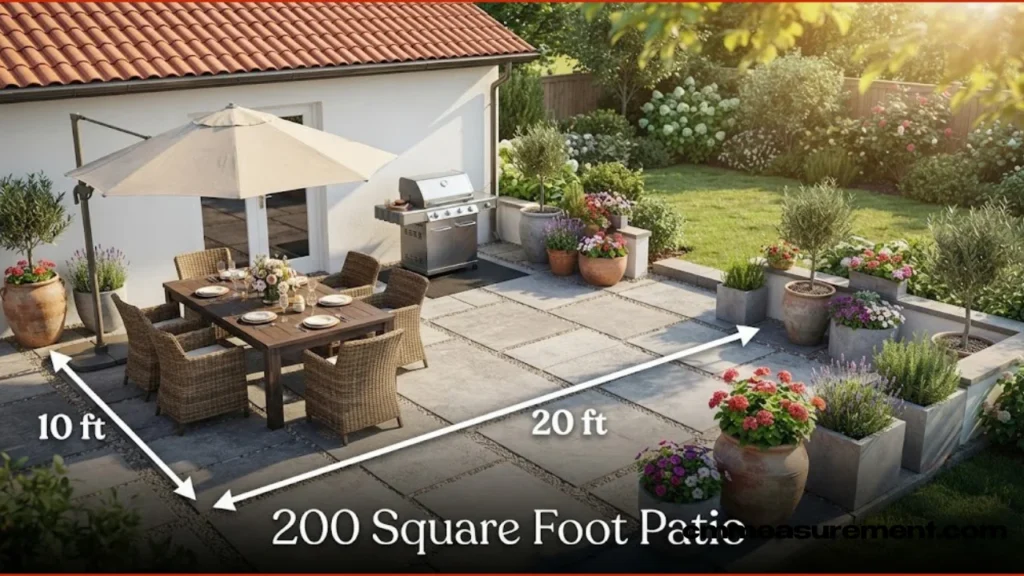 How Big Is 200 Square Feet?