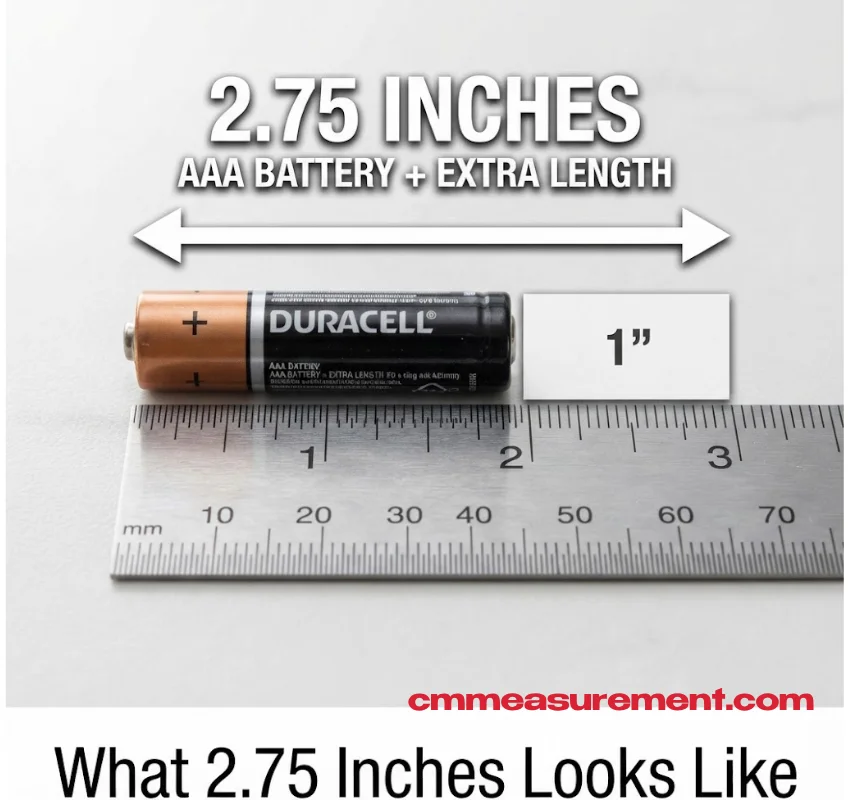 2.75 Inches to CM