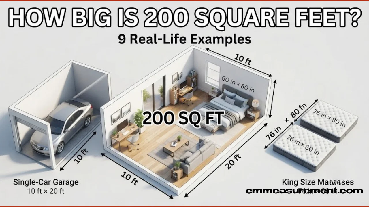 How Big Is 200 Square Feet?