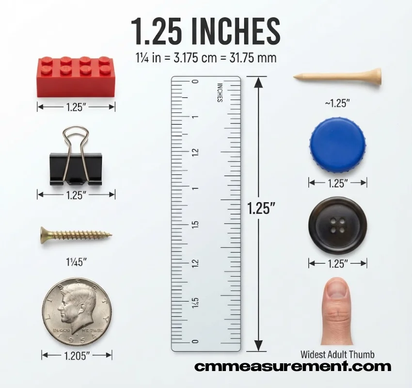 How Long Is 1.25 Inches?