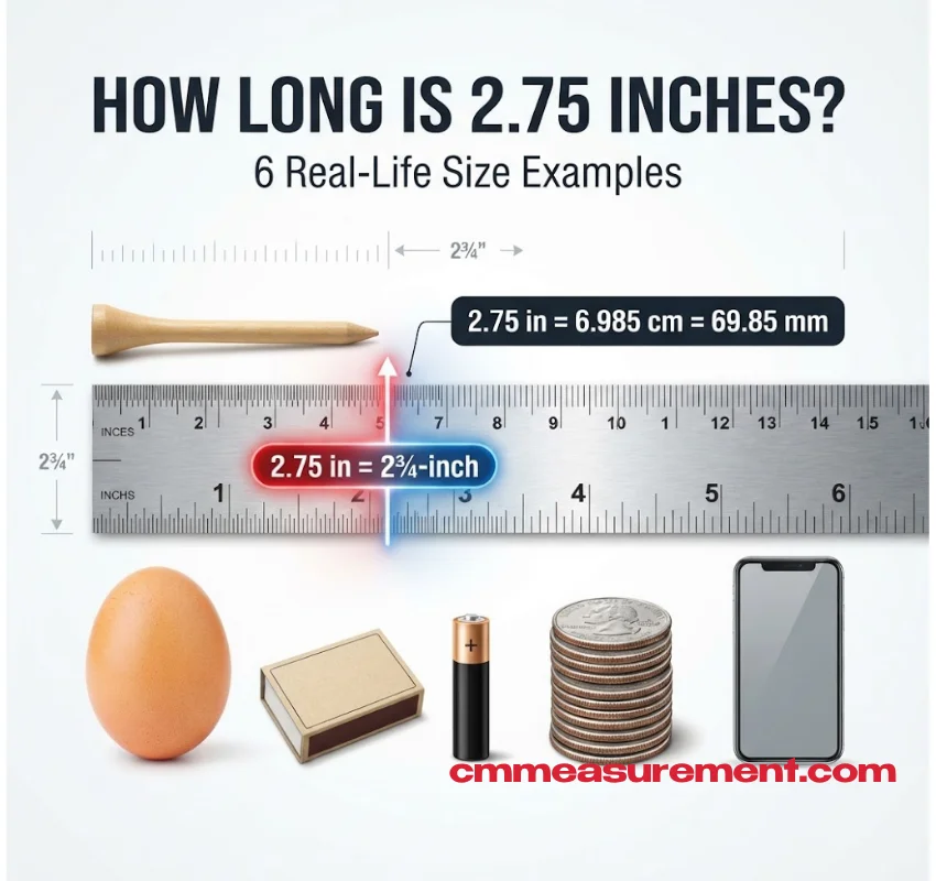 How Long Is 2.75 Inches