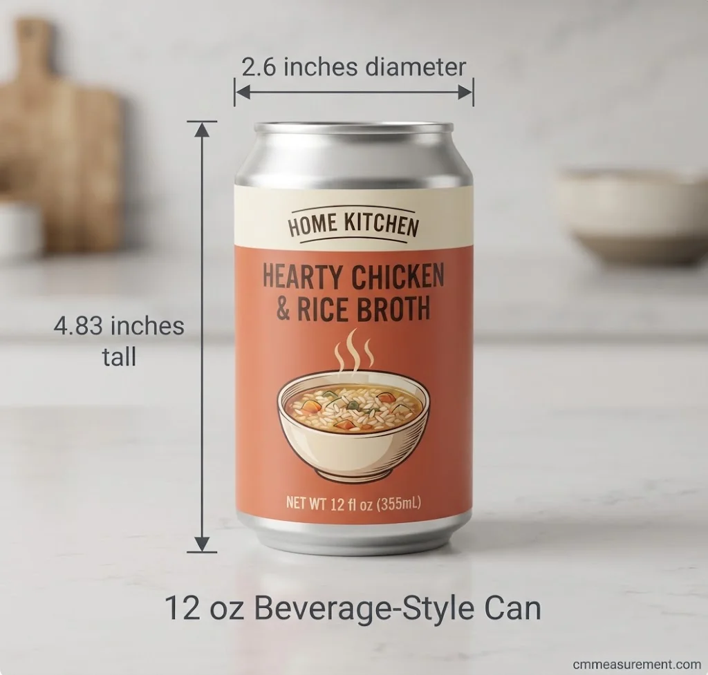 Soup Can Dimensions