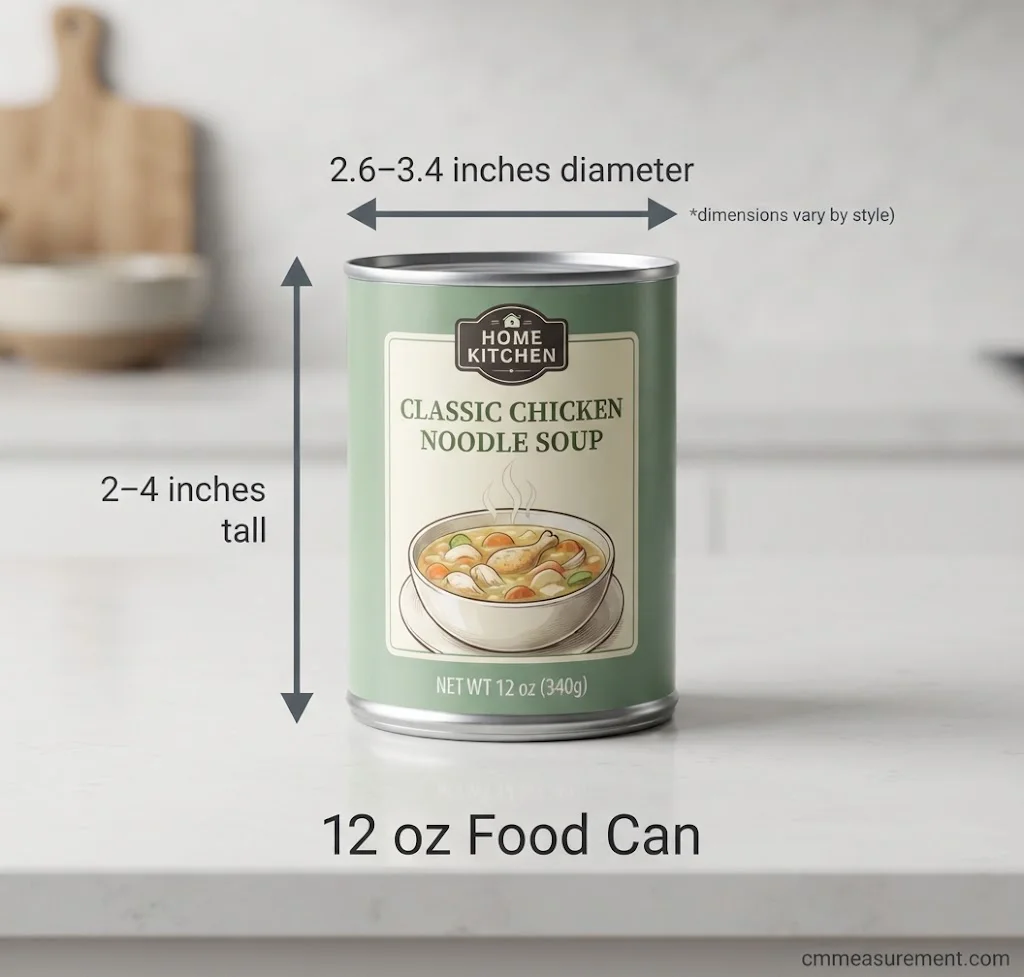 Food Can Dimensions