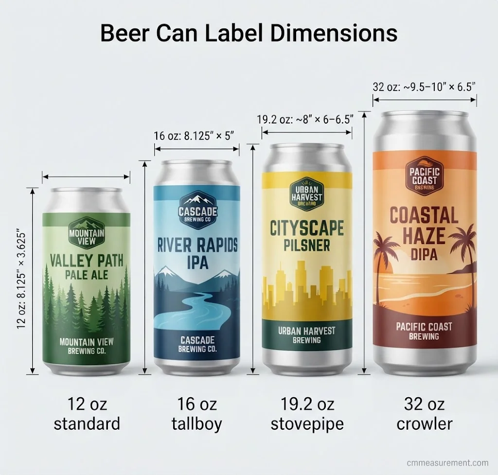 Beer Can Label Dimensions: 4 Powerful Sizes for a Perfect, Easy Fit