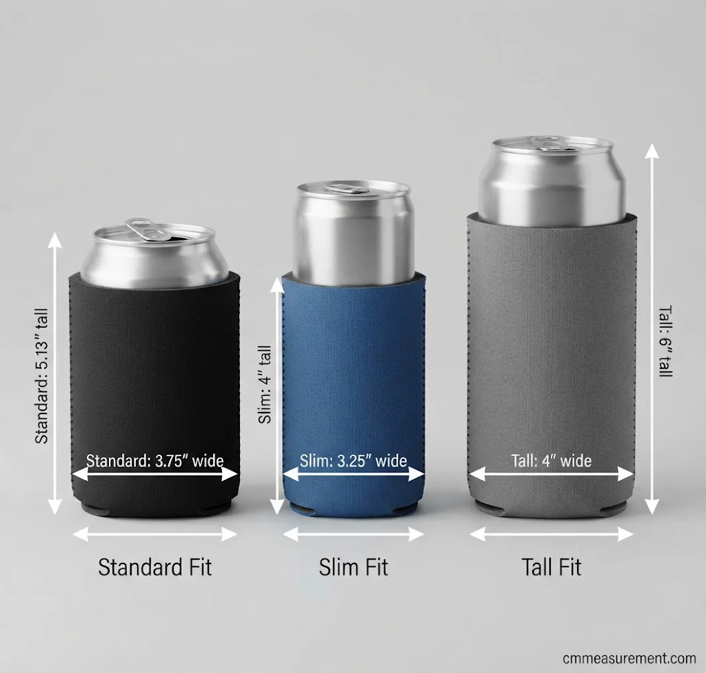 Can Koozie Dimensions