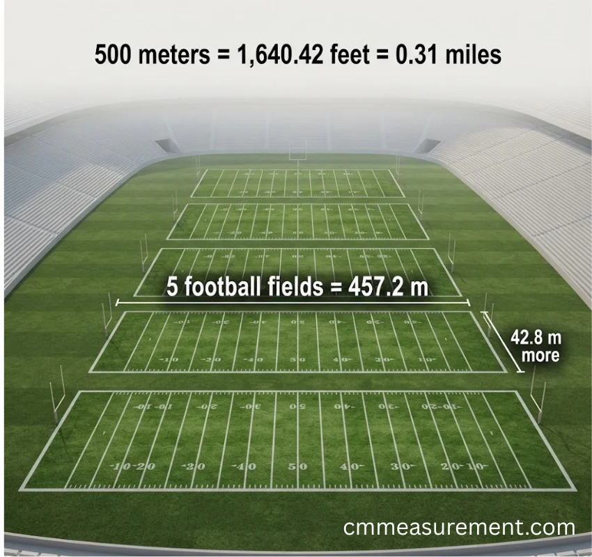 How Long Is 500 Meters