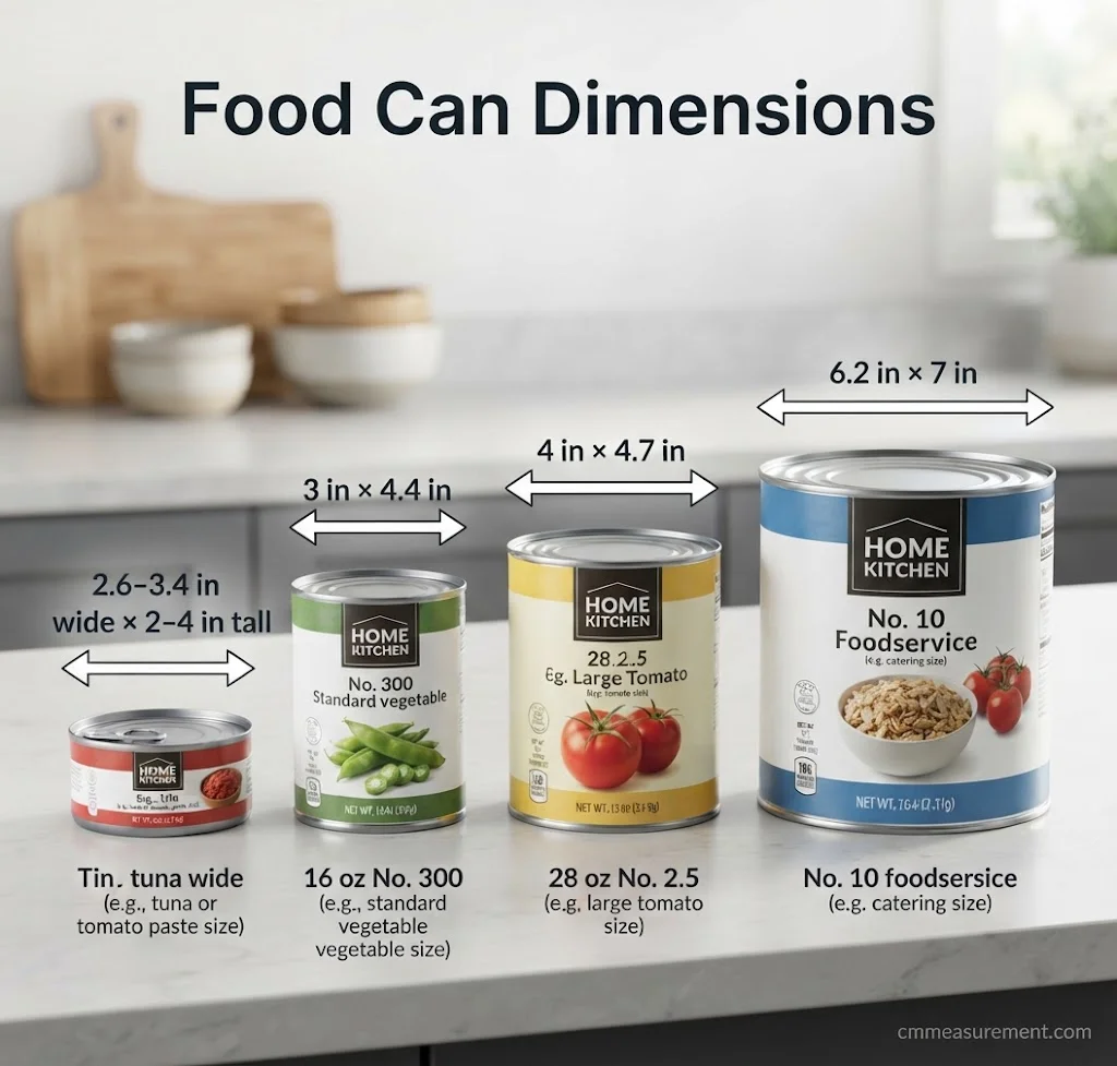 Food Can Dimensions: 4 Powerful Size Guide for the Perfect, Easy Fit