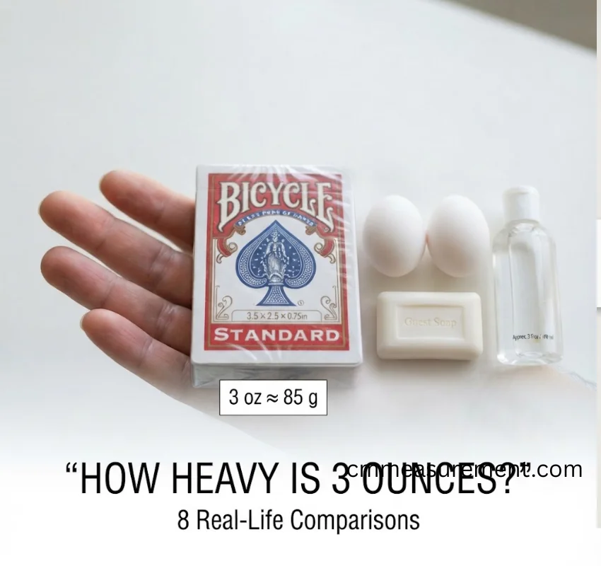 How Heavy Is 3 Ounces? 8 Amazing Real-Life Comparisons to Easily Visualize This Tiny Weight