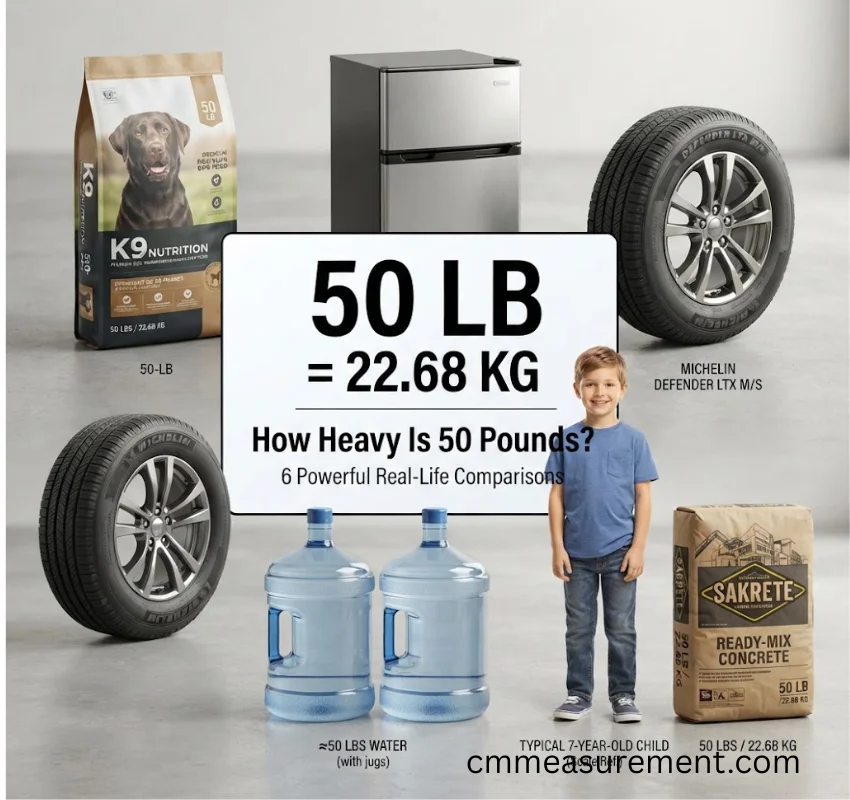 How Heavy Is 50 Lbs? 6 Powerful Real-Life Comparisons to Easily Visualize This Surprisingly Heavy Weight