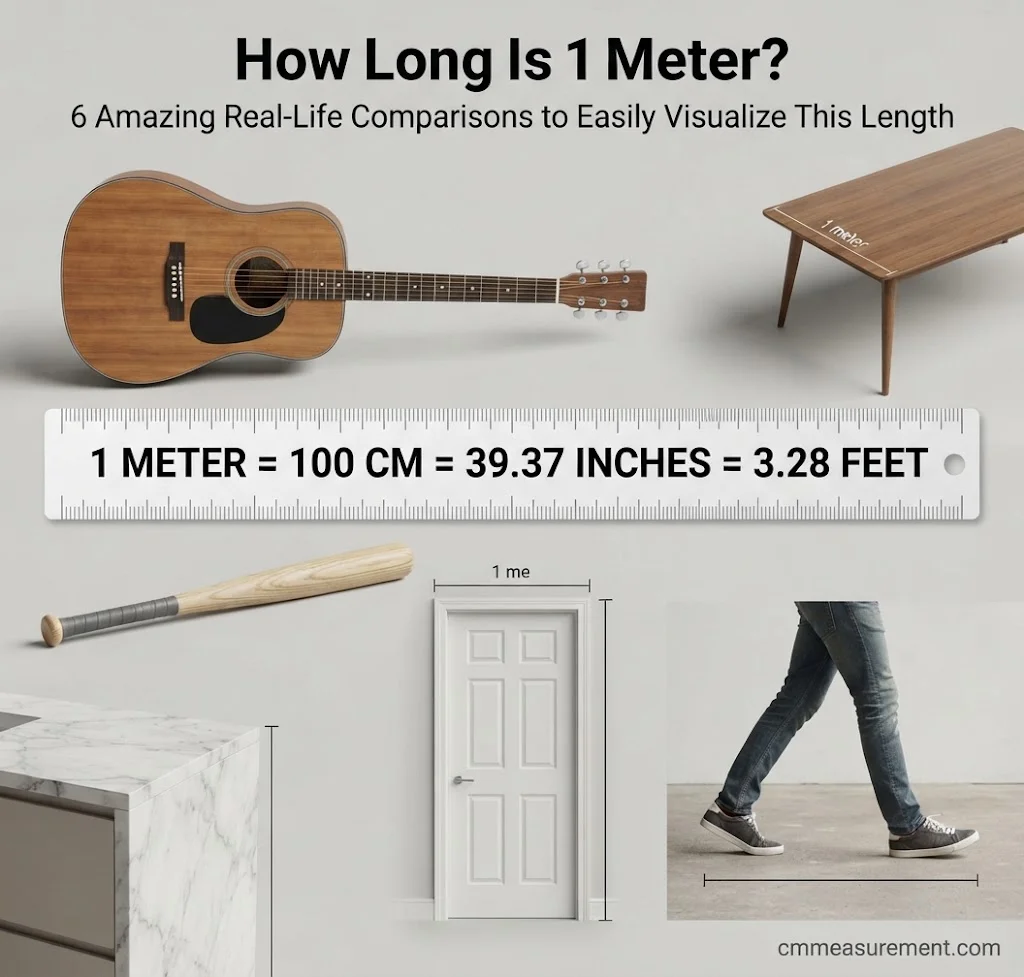 How Long Is 1 Meter? 6 Amazing Real-Life Comparisons to Easily Visualize This Length