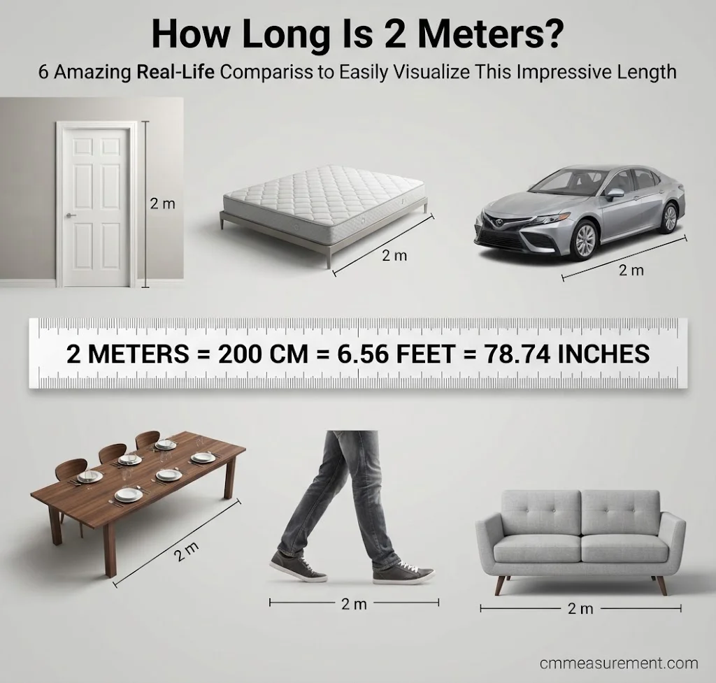 How Long Is 2 Meters? 6 Amazing Real-Life Comparisons