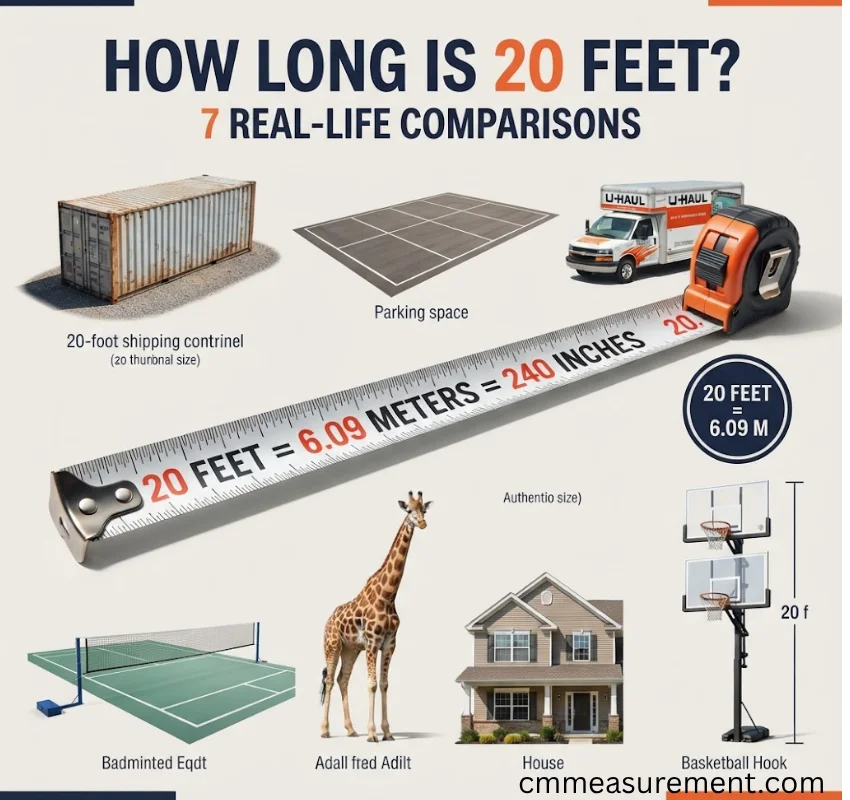 How Long Is 20 Feet? 7 Ultimate Real-Life Comparisons to Easily Visualize 20 Feet