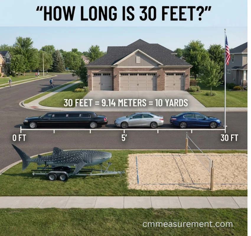 How Long Is 30 Feet? 10 Amazing Real-Life Comparisons to Easily Visualize This Impressive Length