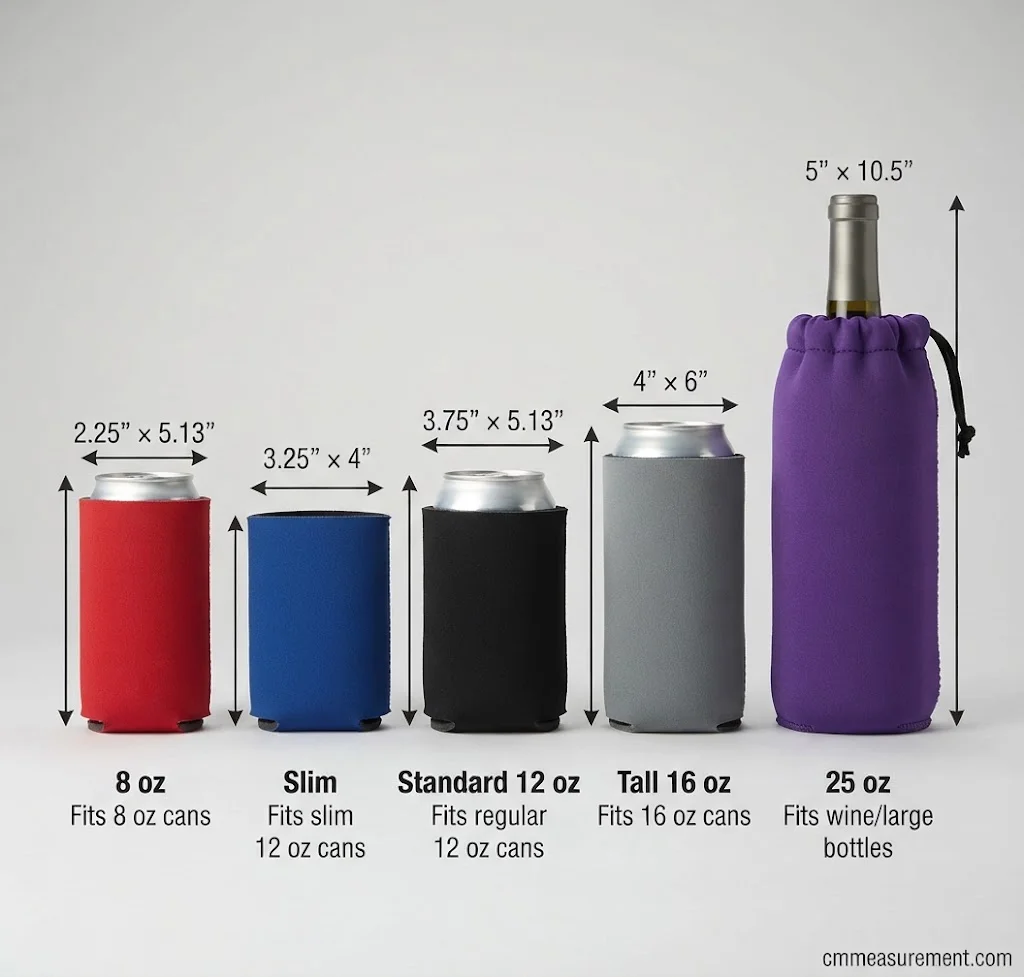 Can Koozie Dimensions