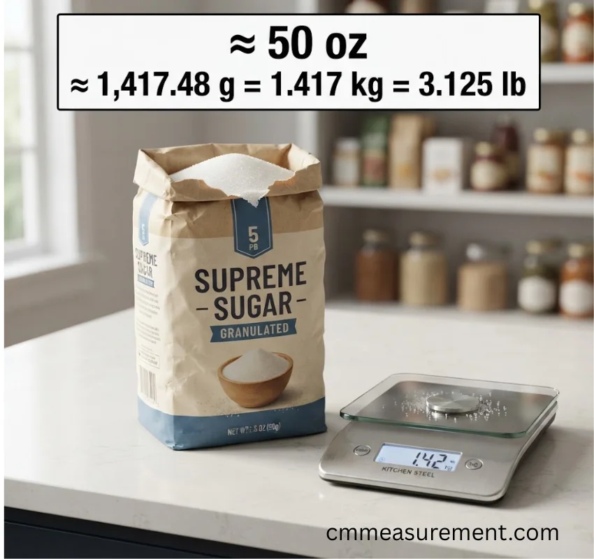 How Heavy Is 50 Ounces