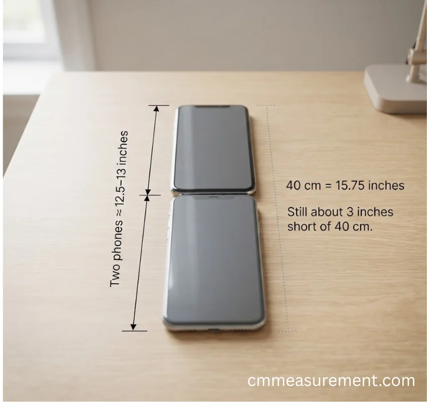 How Long Is 40 cm