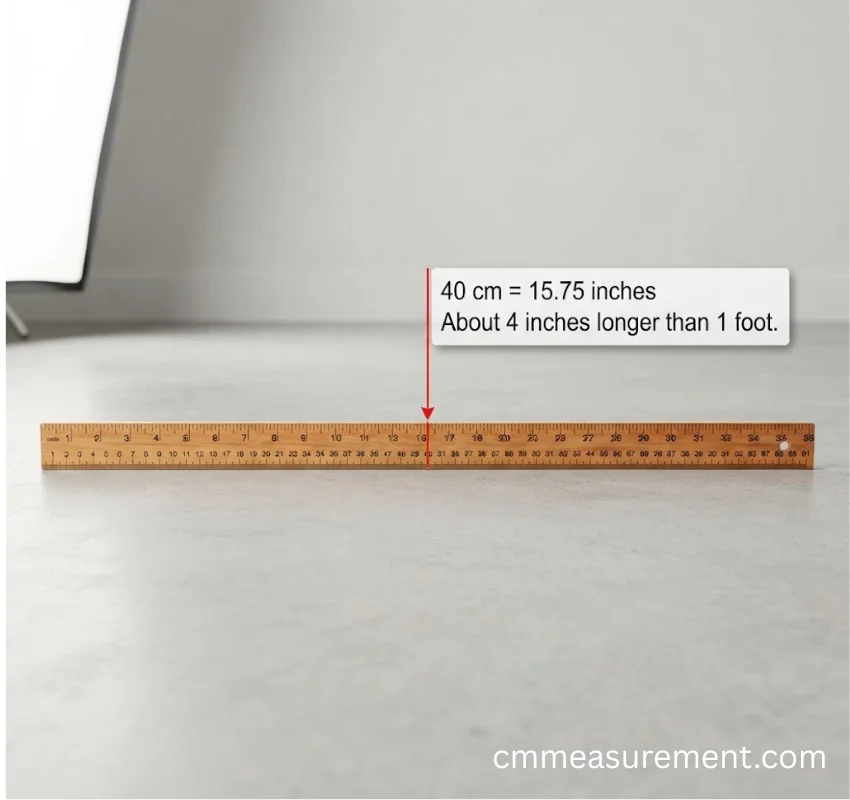 How Long Is 40 cm